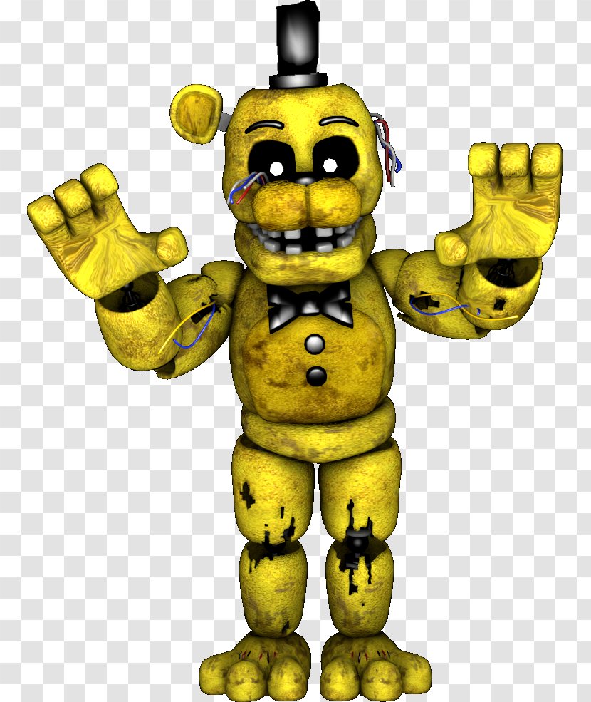 Five Nights At Freddy's 2 3 Drawing - Toy - Golden Freddy Transparent PNG