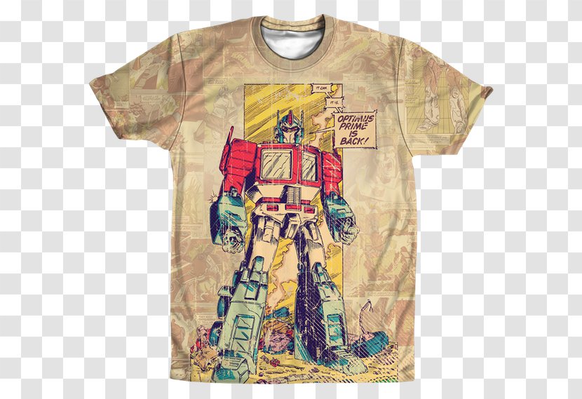 T-shirt Comic Book Sleeve Transformers - Character Transparent PNG