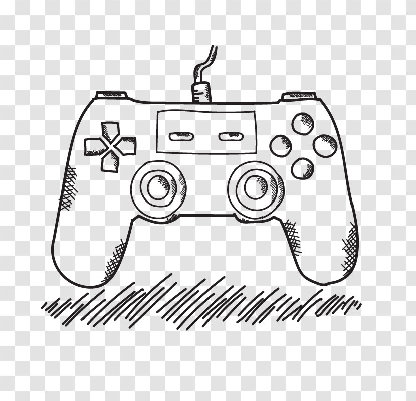 Xbox 360 Controller Game PlayStation 4 Drawing Video - Controllers - Vector Gamepad Transparent PNG