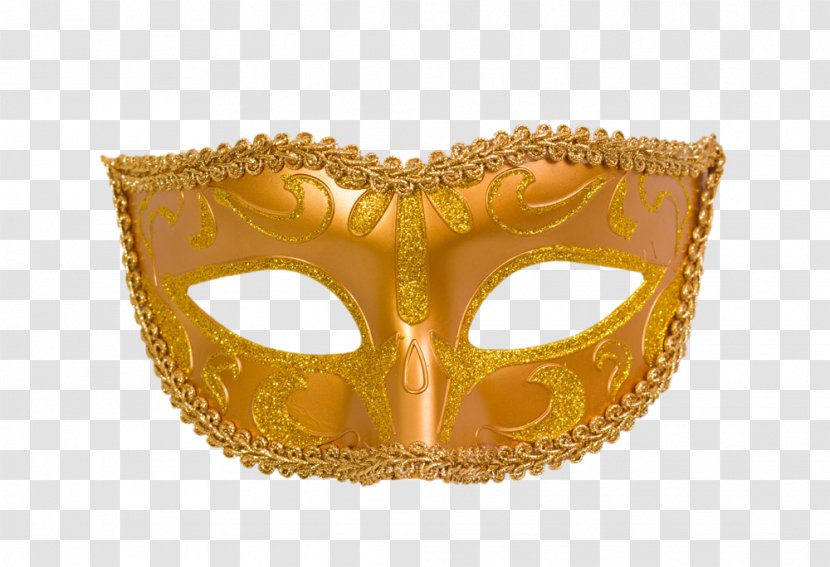 Mask Gold Ball Designer - Color - Golden Transparent PNG