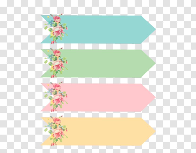 Arrow Shabby Chic Clip Art - Green - Pink Label Transparent PNG