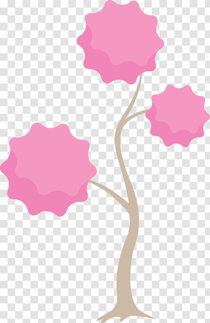 Pink Tree Material Property Plant Transparent PNG