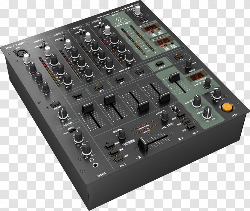 Audio Mixers DJ Mixer Fade Disc Jockey Behringer Transparent PNG