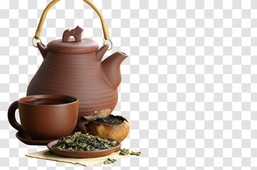 Green Tea Teapot Herbal Teacup - Cookware And Bakeware - Art Transparent PNG