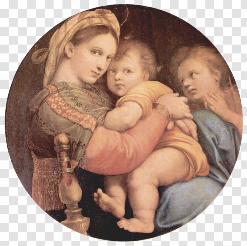 Mary Madonna Della Seggiola Raphael Del Granduca La Belle Jardinière Transparent PNG