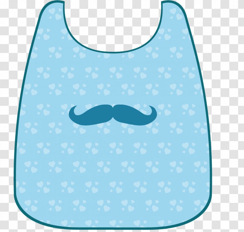 Clip Art - Azure - Pure Cotton Blue Baby Vest Transparent PNG