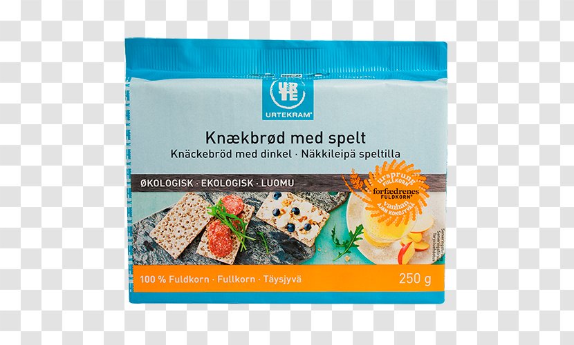 Crispbread Organic Food Spelt Urtekram Spread - Bran - Bread Transparent PNG