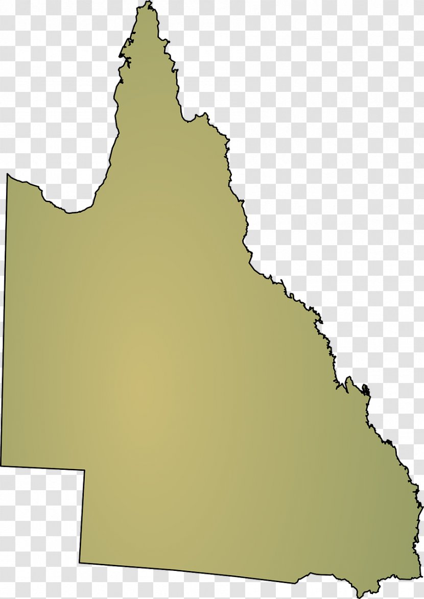 Queensland Blank Map Clip Art - Australia Transparent PNG