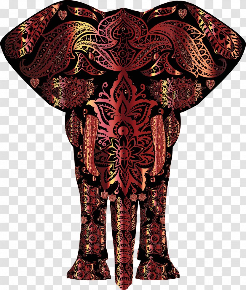 African Elephant Silhouette Clip Art - Motif Transparent PNG
