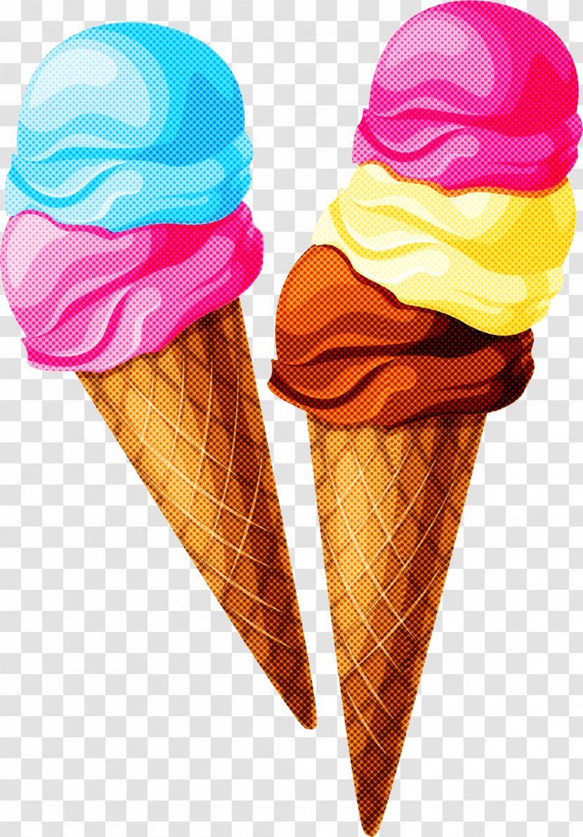 Ice Cream - Dessert - Gelato Cone Transparent PNG