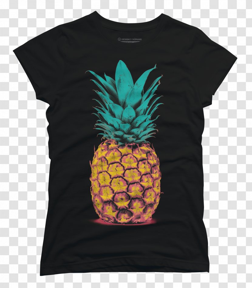 T-shirt Pineapple Clothing Top Sleeve - Bromeliads - Pinapple Transparent PNG