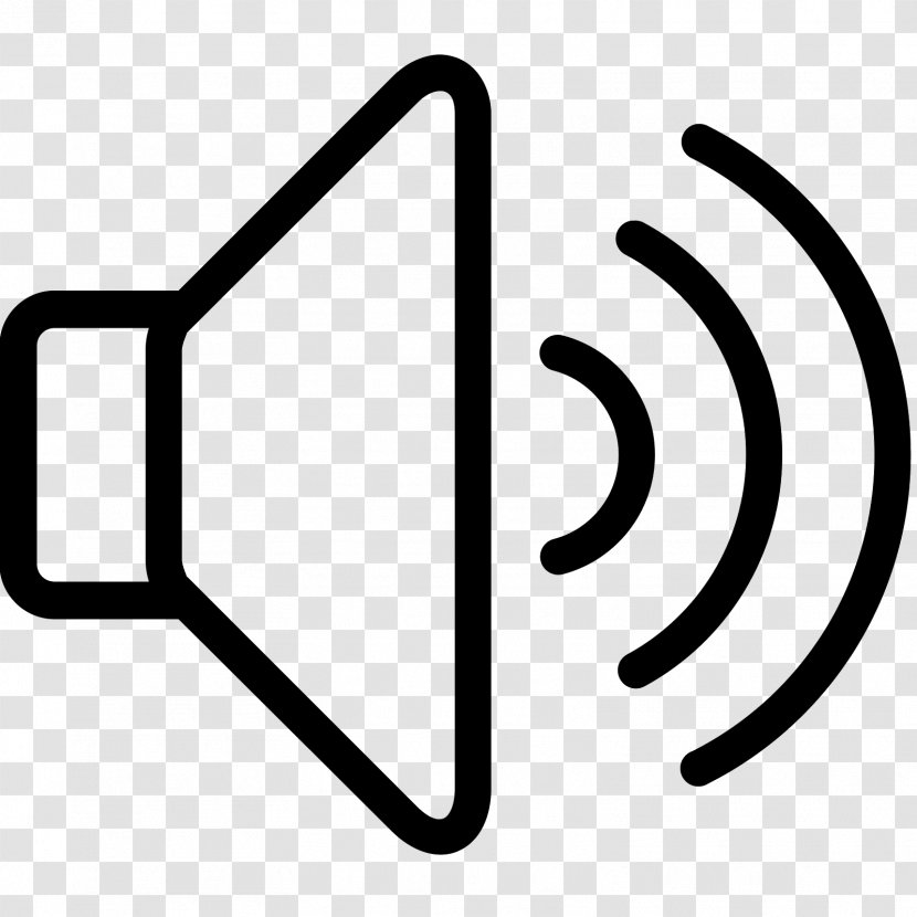 Sound Loudspeaker Clip Art - Black And White - High Medium Low Icons Transparent PNG