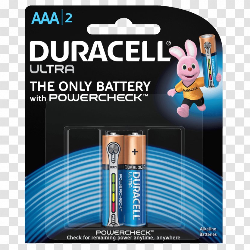 AAA Battery Duracell Alkaline Electric - Electronics Transparent PNG