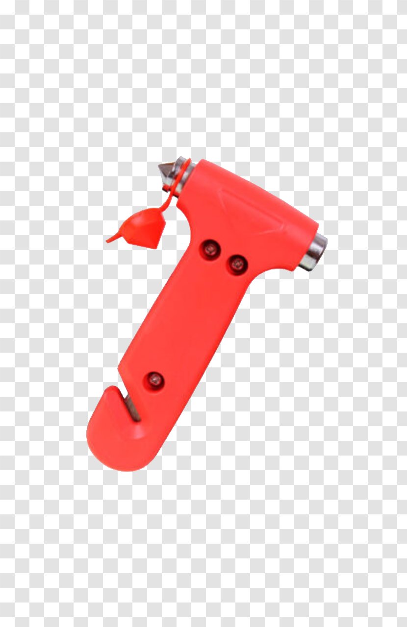 Car Window Emergency Hammer Bus - Safety - Red Transparent PNG