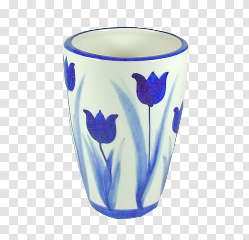 De Koninklijke Porceleyne Fles Delftware Tulip Vase - Drinkware Transparent PNG