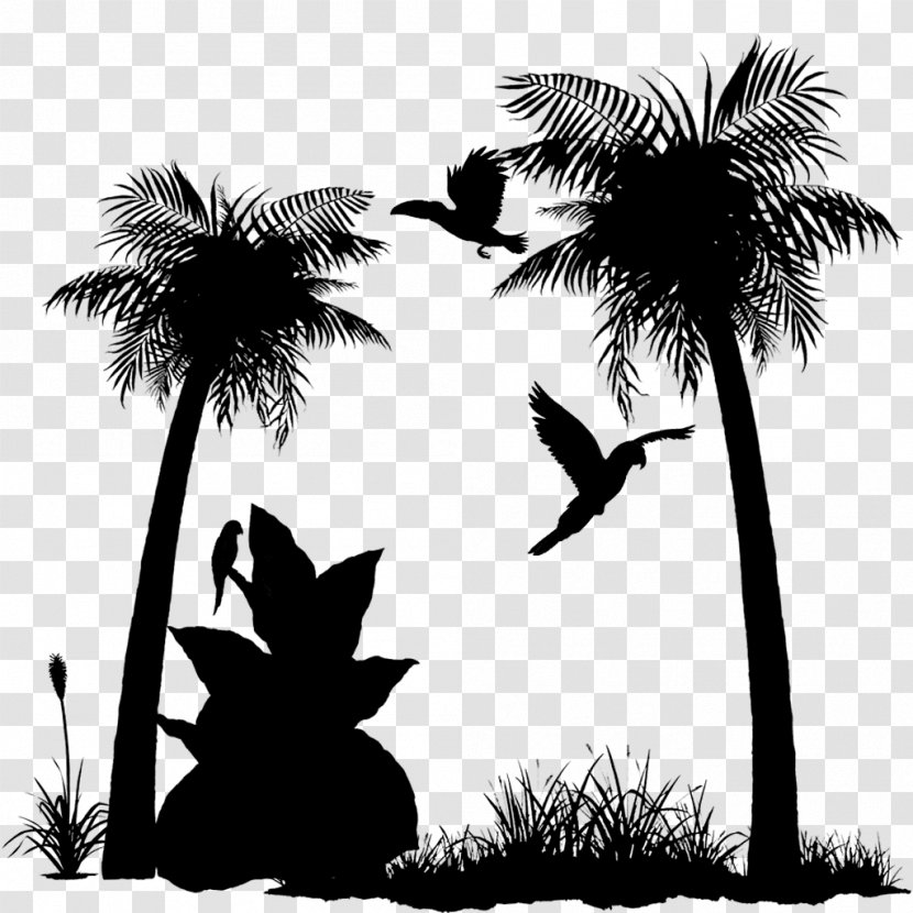 Asian Palmyra Palm Trees Silhouette Sky Branching - Woody Plant - Organism Transparent PNG