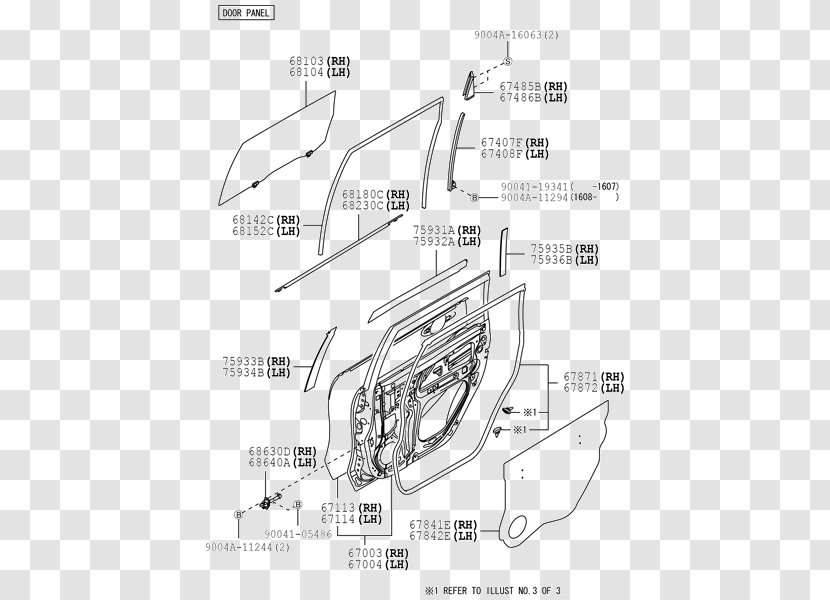 Automotive Lighting Car Drawing - Black And White - Design Transparent PNG