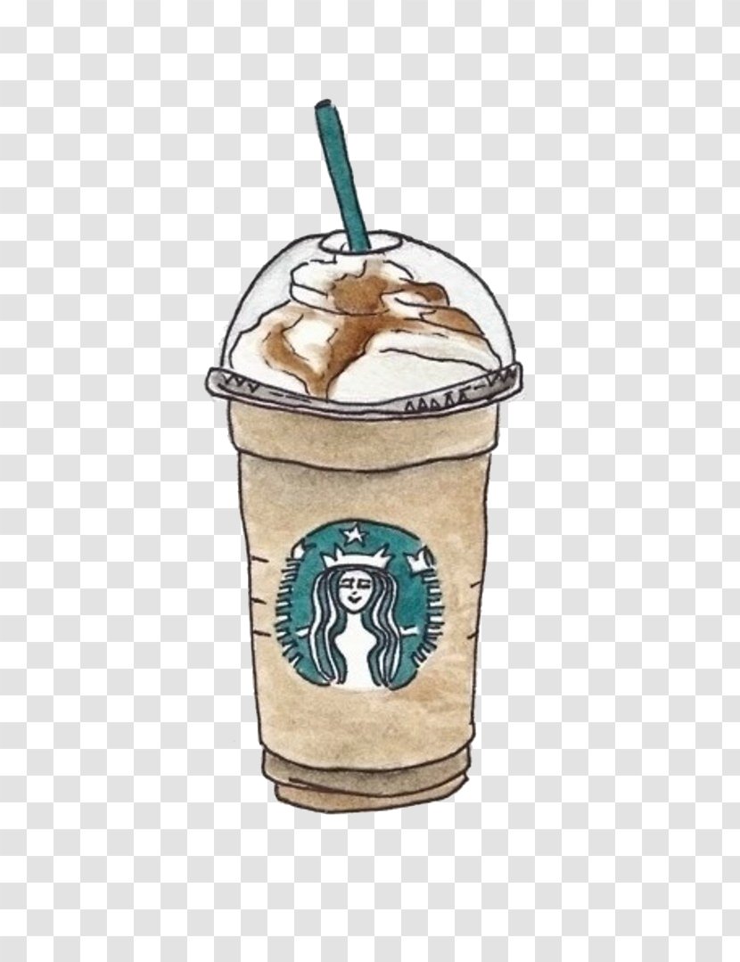 Coffee Starbucks Cafe Drawing Drink - Irish Cream - Hand-painted Transparent PNG