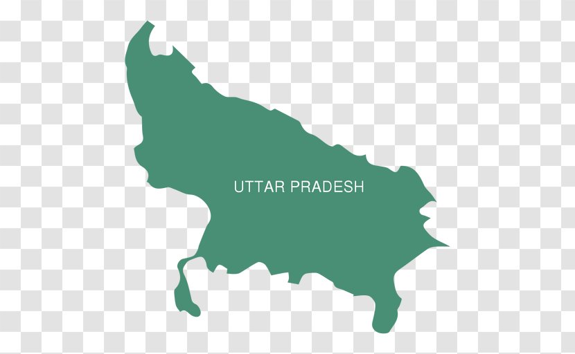 Uttar Pradesh Madhya Andhra - Vexel - Map Transparent PNG