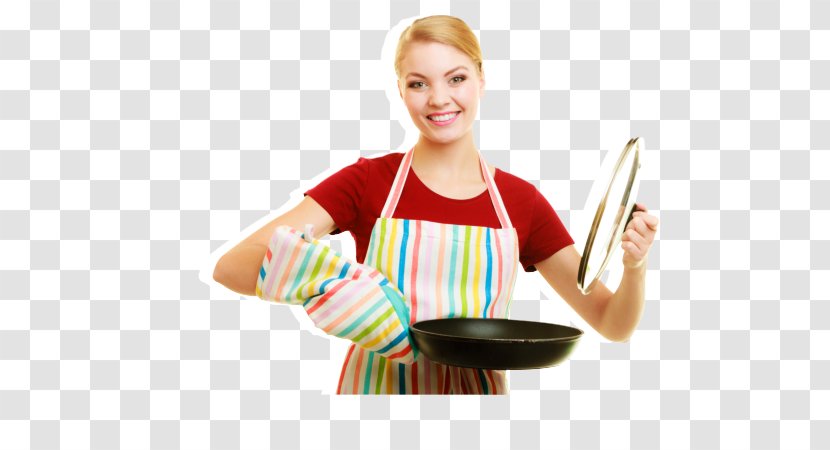 Frying Pan Kitchen Apron Chef Housewife - Shoulder Transparent PNG