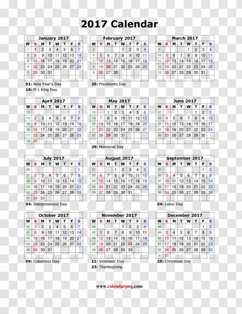 Calendar Template ISO Week Date Year Time Transparent PNG