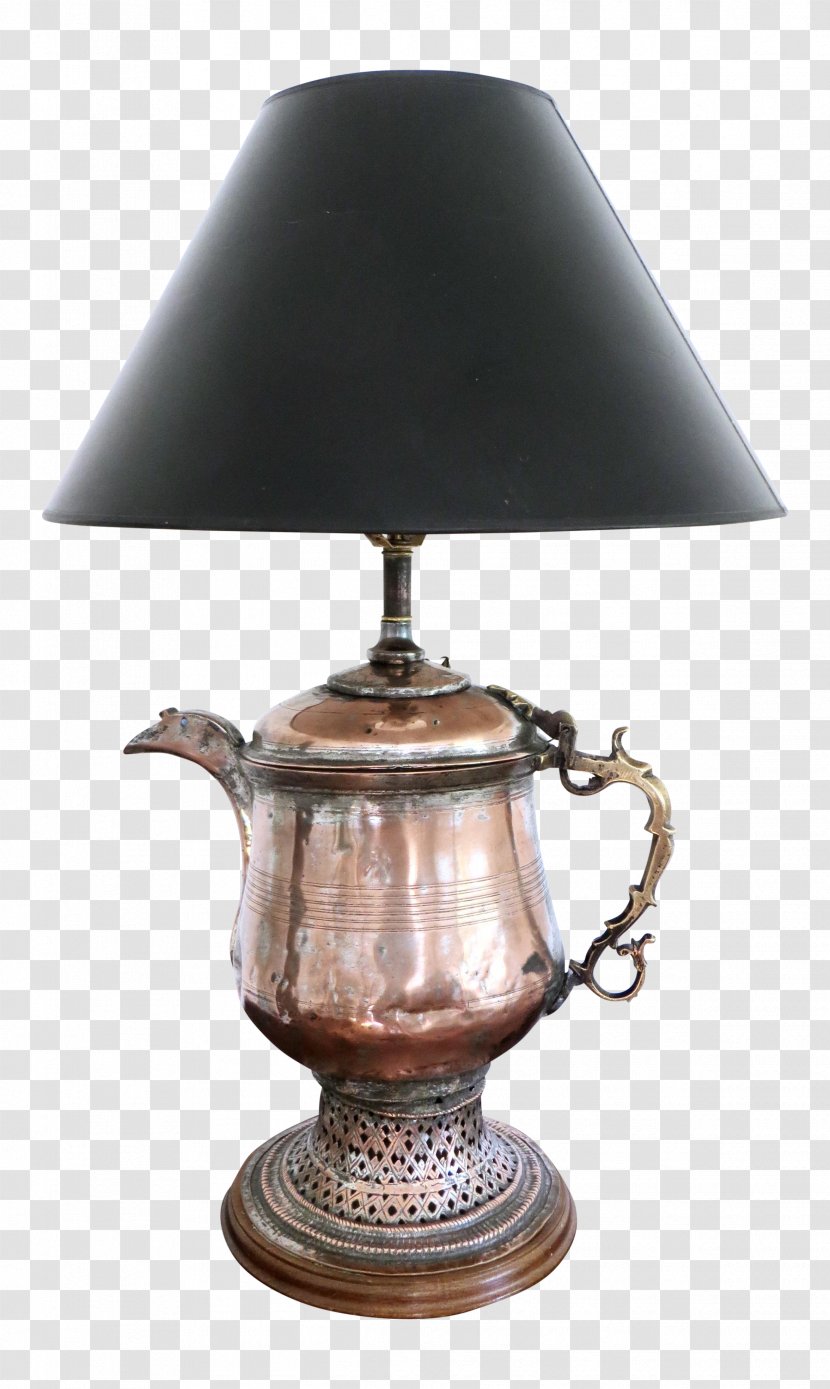 Lamp Light Fixture Table Metal - Copper Transparent PNG