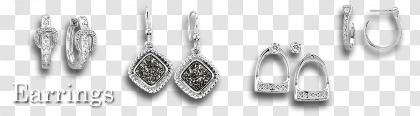 Earring Product Design Body Jewellery Silver - Platinum - Upscale Jewelry Transparent PNG