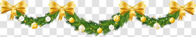 Christmas Decoration Ornament - Wreath - Transparent Large Pine Garland Picture Transparent PNG
