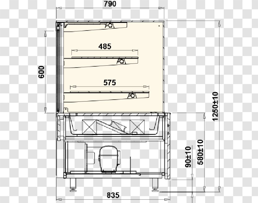 Technical Drawing Display Case Window Cube Transparent PNG