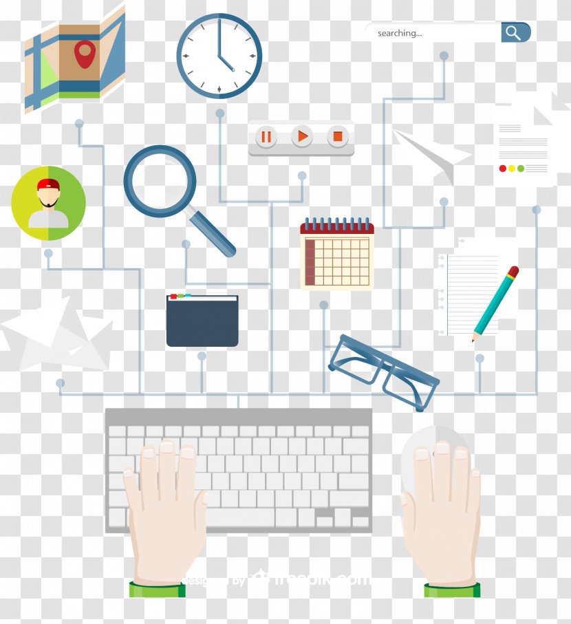 Graphic Design World Wide Web - Communication - Vector Keyboard Operation Transparent PNG