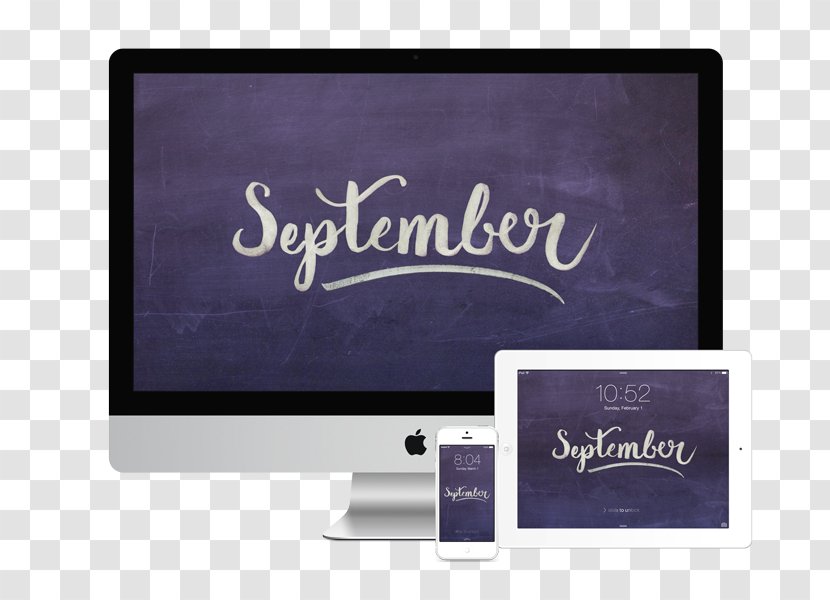 School Display Device Desktop Wallpaper Purple Product - September Transparent PNG