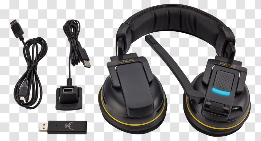 Microphone Headset 7.1 Surround Sound Amazon.com Corsair Components - Hardware - Wireless Transparent PNG