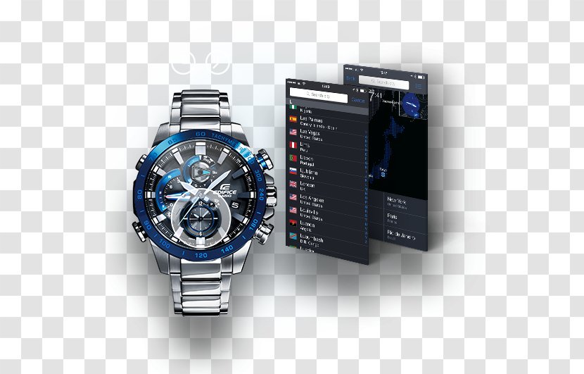Casio Edifice Watch Bluetooth - Steel Transparent PNG