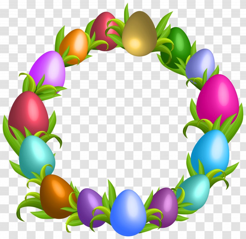 Easter Bunny Egg Clip Art - Passover - Wreath Transparent PNG