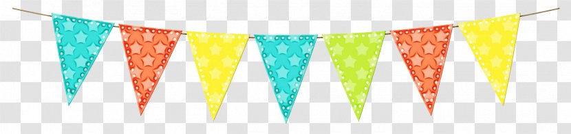 Watercolor Cartoon - Triangle - Cone Transparent PNG