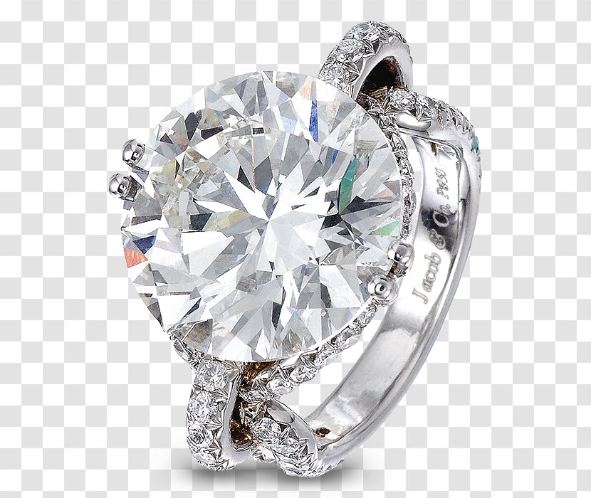 Diamond Engagement Ring Jacob & Co Brilliant - Bling Transparent PNG