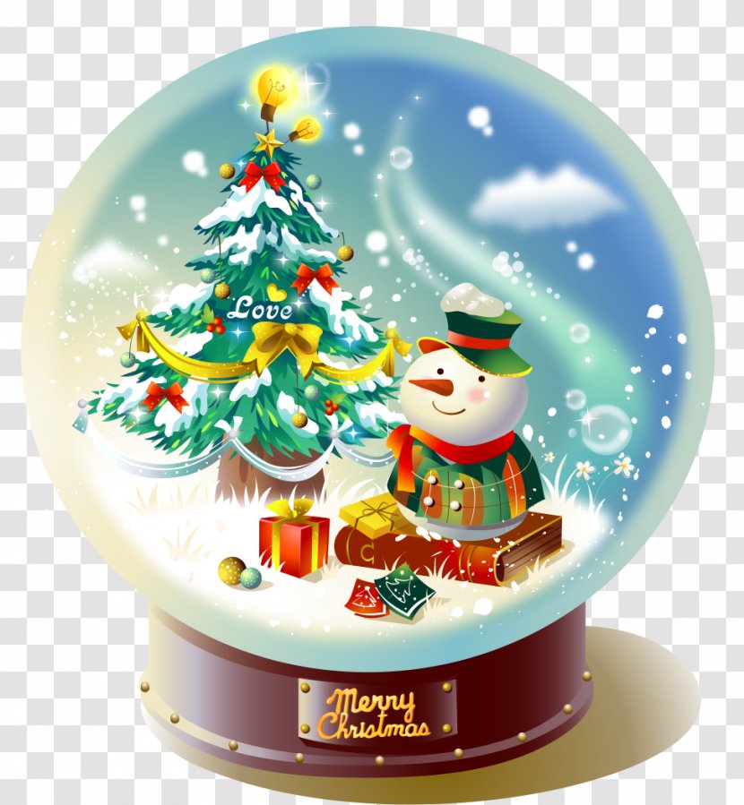 Christmas Crystal Ball - A Snow Globe Transparent PNG
