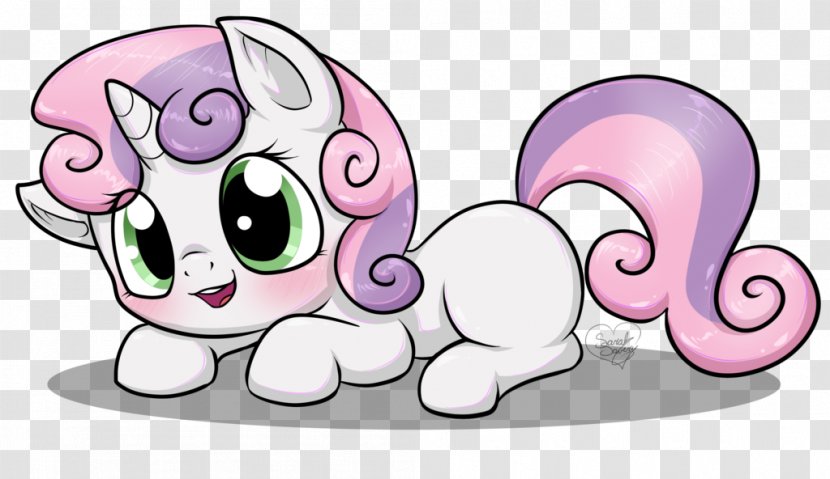 Sweetie Belle Pony Rarity Pinkie Pie Fan Art - Cartoon - Cat Transparent PNG