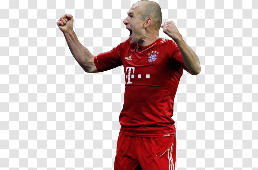 Arjen Robben FC Bayern Munich Real Madrid C.F. Football Player - T Shirt Transparent PNG