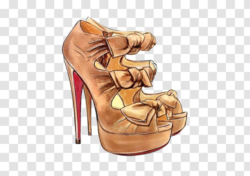 High-heeled Footwear Drawing Shoe Fashion - Highheeled - Cartoon Heels Transparent PNG