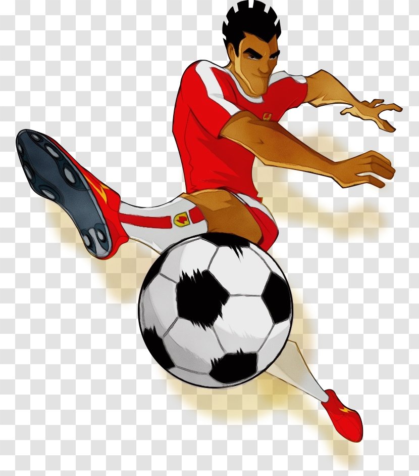 Watercolor Drawing - Play - Pallone Playing Sports Transparent PNG