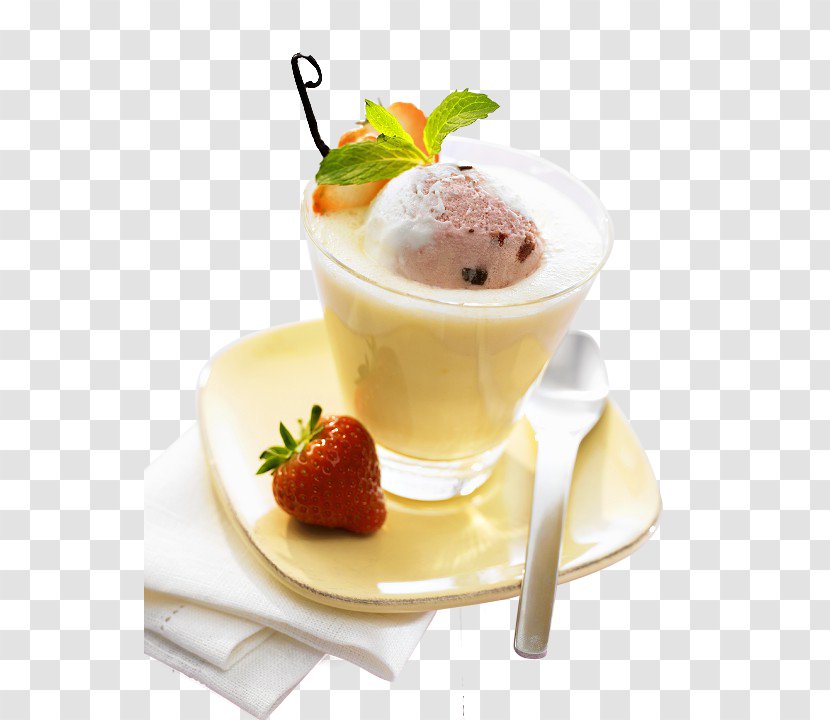 Strawberry Ice Cream Milkshake - A Vanilla Transparent PNG
