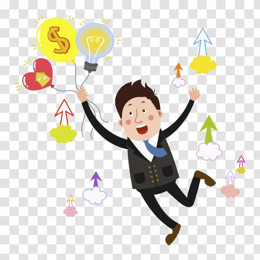 Clip Art - Happiness - Cheer Man Transparent PNG