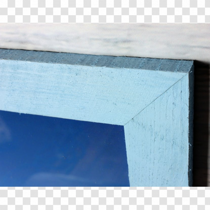 Plywood Wood Stain Rectangle - Hand Painted Watercolor Blue Sky And White Clouds Transparent PNG