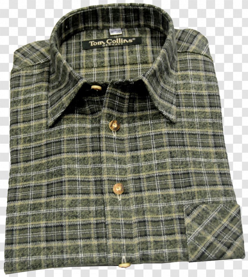 Tartan Dress Shirt Wool - Outerwear Transparent PNG
