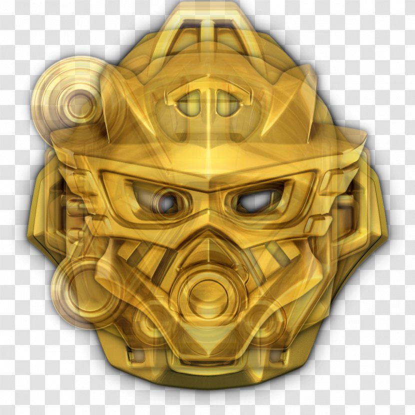Bionicle Mask LEGO Toa Makuta - Gold - Masquerade Transparent PNG