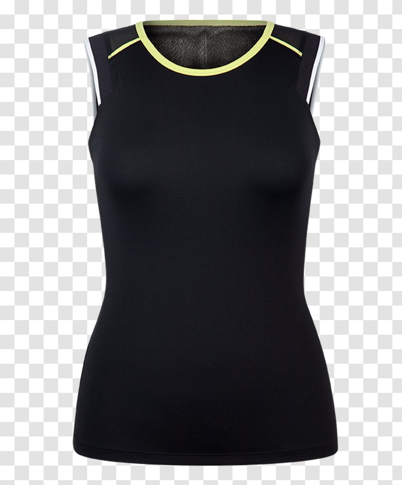 T-shirt Gilets Sleeveless Shirt Shoulder - Frame - Tennis Woman Transparent PNG