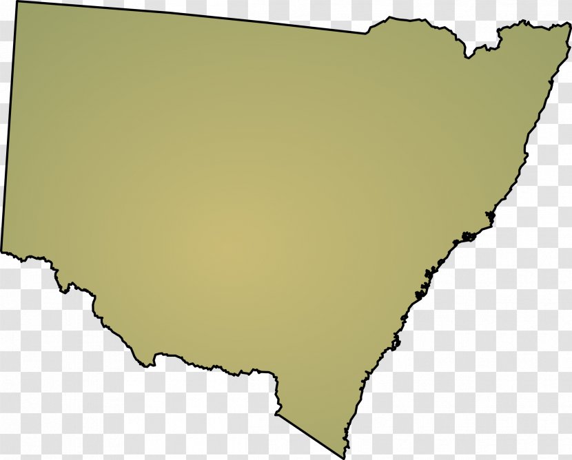 New South Wales Blank Map Transparent PNG