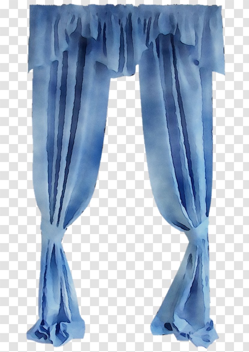 Jeans Curtain - Window Treatment - Blue Transparent PNG