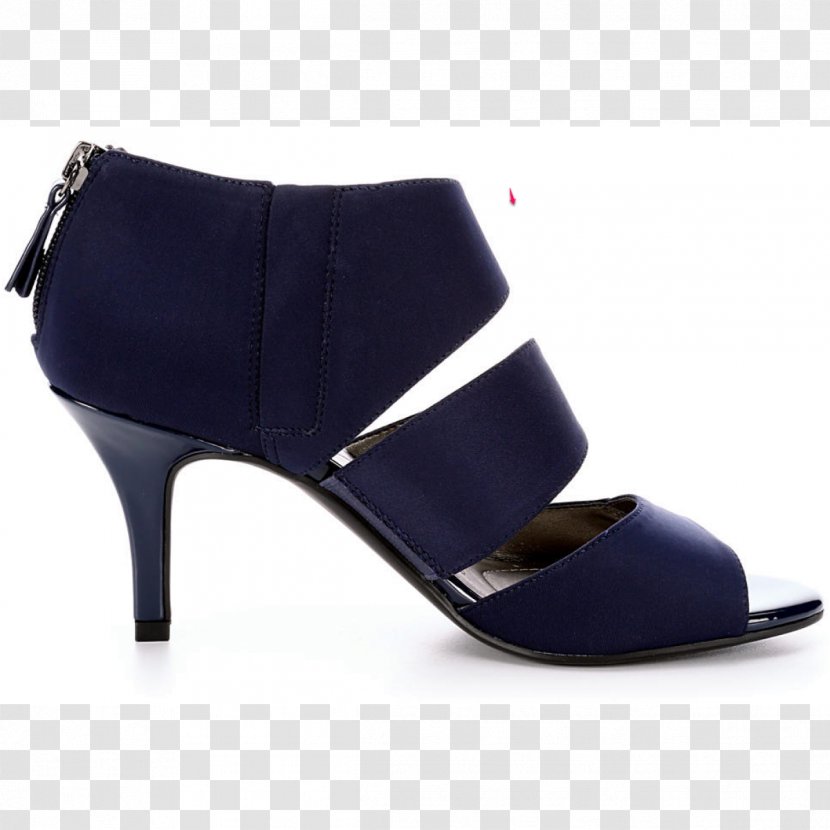 Suede Cobalt Blue Heel Shoe Sandal - Pump Transparent PNG
